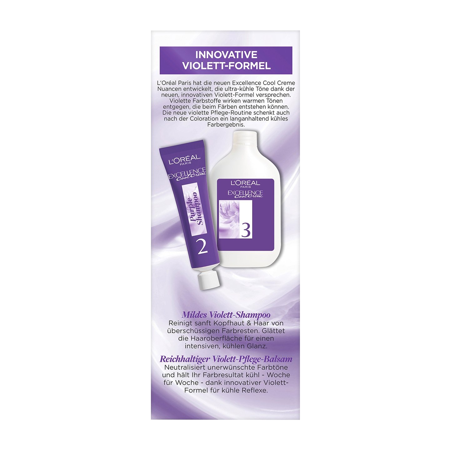 Excellence Cool Creme Mittelbraun Violett-Formel